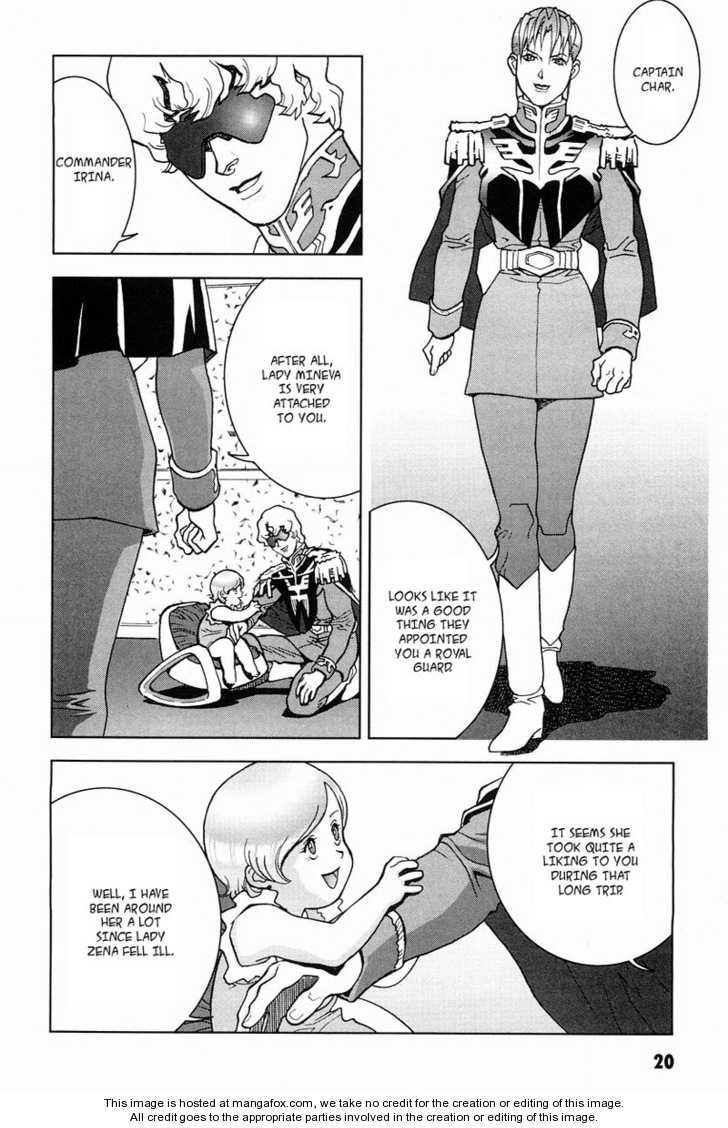 Kidou Senshi Gundam: C.D.A. Wakaki Suisei no Shouzou Chapter 15 page 21 - Chapter 15 : 15 Inauguration \ 16 Heartache \ 17 Escape \ 18 Emergency