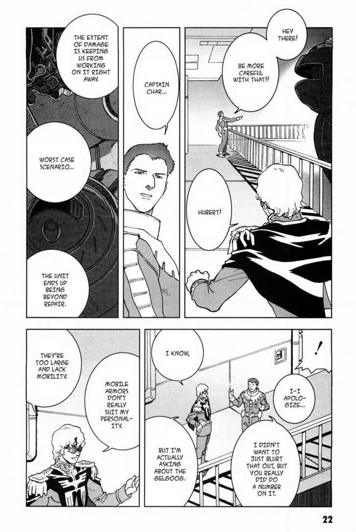 Kidou Senshi Gundam: C.D.A. Wakaki Suisei no Shouzou Chapter 15 page 23 - Chapter 15 : 15 Inauguration \ 16 Heartache \ 17 Escape \ 18 Emergency
