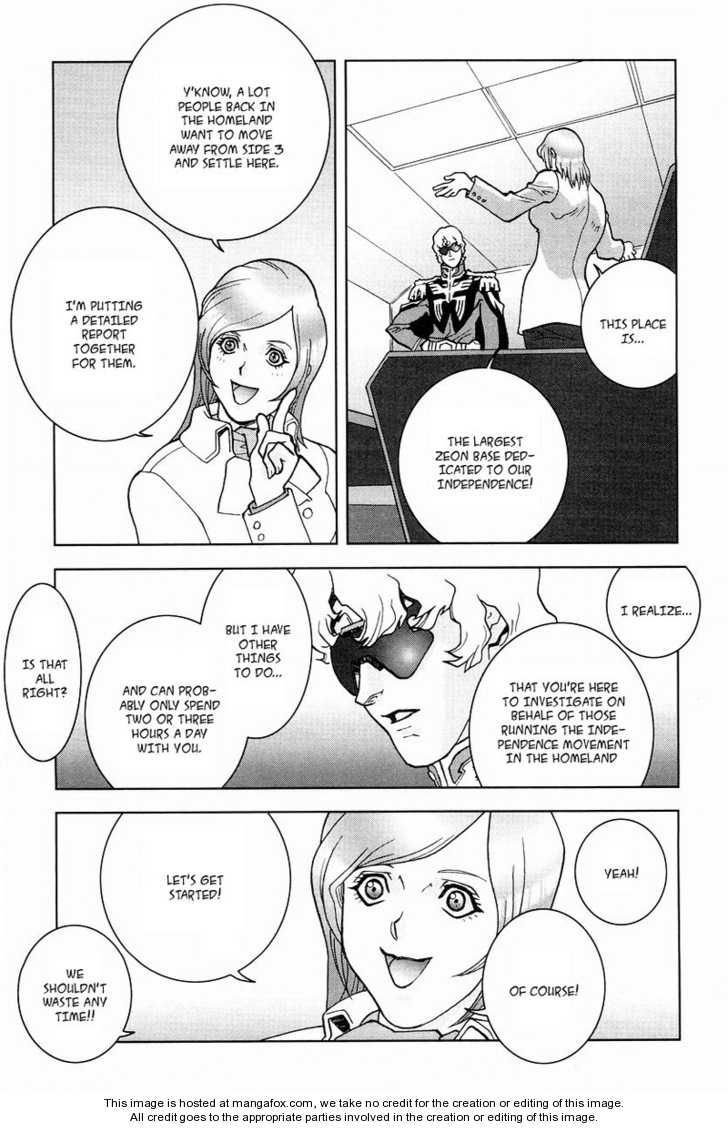 Kidou Senshi Gundam: C.D.A. Wakaki Suisei no Shouzou Chapter 15 page 28 - Chapter 15 : 15 Inauguration \ 16 Heartache \ 17 Escape \ 18 Emergency