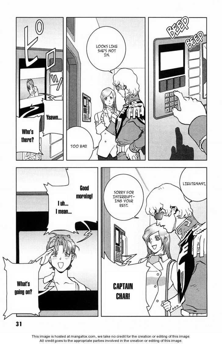Kidou Senshi Gundam: C.D.A. Wakaki Suisei no Shouzou Chapter 15 page 32 - Chapter 15 : 15 Inauguration \ 16 Heartache \ 17 Escape \ 18 Emergency