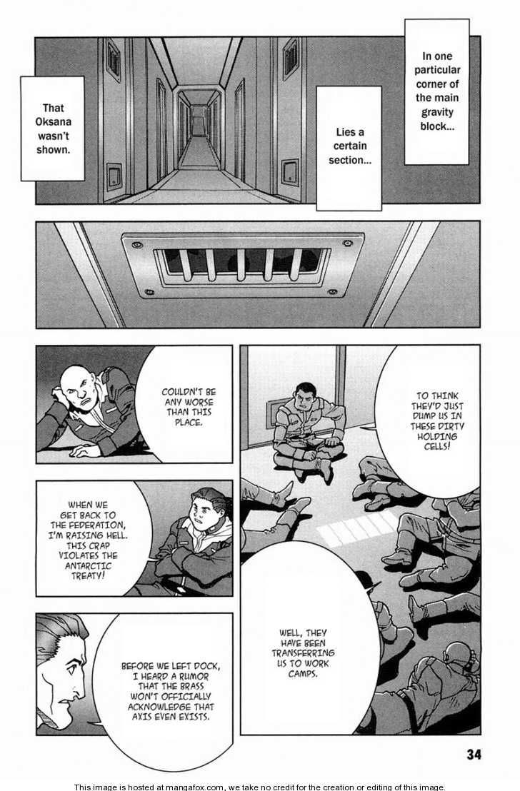 Kidou Senshi Gundam: C.D.A. Wakaki Suisei no Shouzou Chapter 15 page 35 - Chapter 15 : 15 Inauguration \ 16 Heartache \ 17 Escape \ 18 Emergency