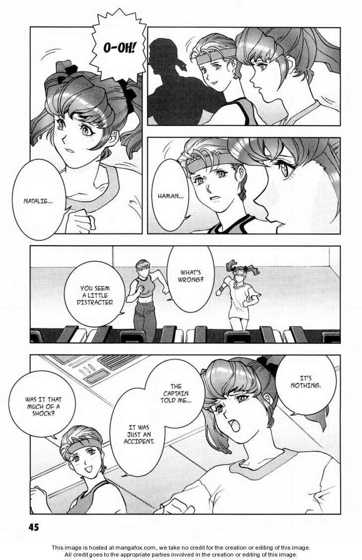Kidou Senshi Gundam: C.D.A. Wakaki Suisei no Shouzou Chapter 15 page 46 - Chapter 15 : 15 Inauguration \ 16 Heartache \ 17 Escape \ 18 Emergency