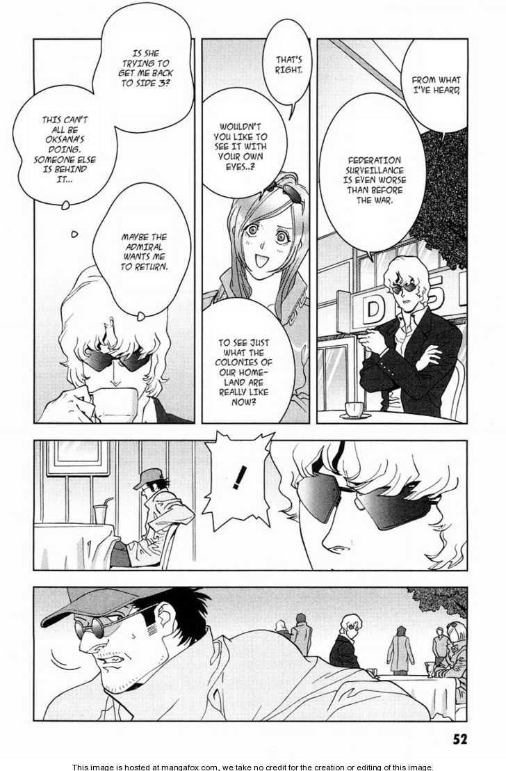 Kidou Senshi Gundam: C.D.A. Wakaki Suisei no Shouzou Chapter 15 page 53 - Chapter 15 : 15 Inauguration \ 16 Heartache \ 17 Escape \ 18 Emergency