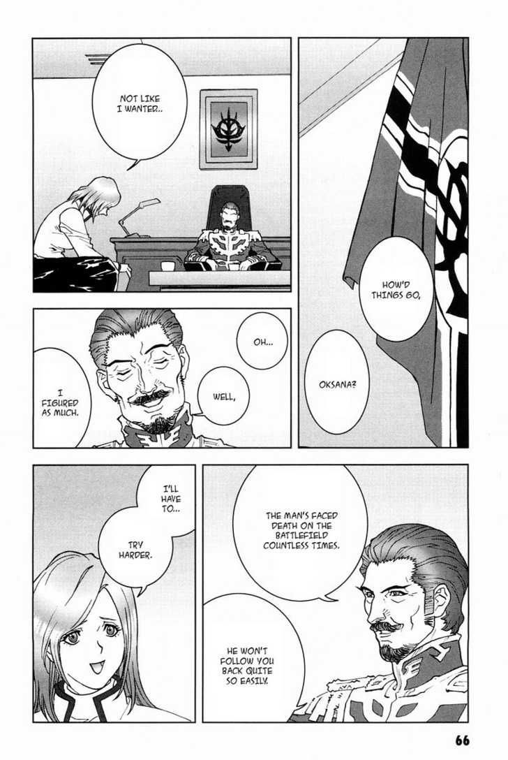Kidou Senshi Gundam: C.D.A. Wakaki Suisei no Shouzou Chapter 15 page 67 - Chapter 15 : 15 Inauguration \ 16 Heartache \ 17 Escape \ 18 Emergency
