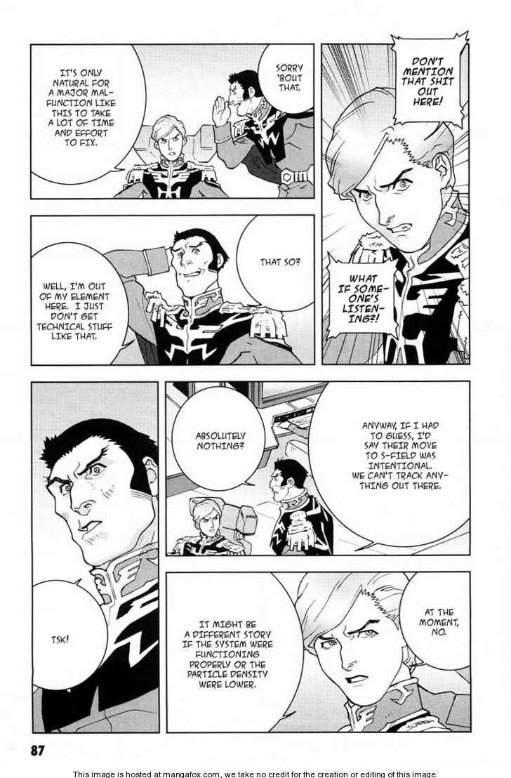 Kidou Senshi Gundam: C.D.A. Wakaki Suisei no Shouzou Chapter 15 page 87 - Chapter 15 : 15 Inauguration \ 16 Heartache \ 17 Escape \ 18 Emergency