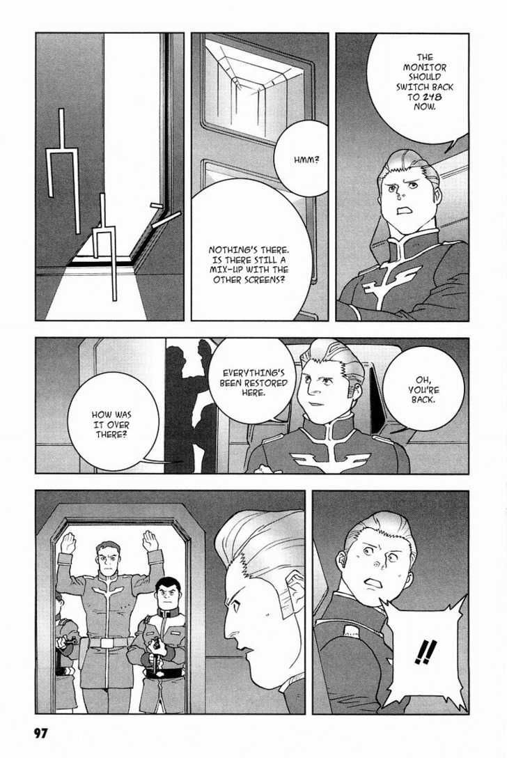 Kidou Senshi Gundam: C.D.A. Wakaki Suisei no Shouzou Chapter 15 page 97 - Chapter 15 : 15 Inauguration \ 16 Heartache \ 17 Escape \ 18 Emergency