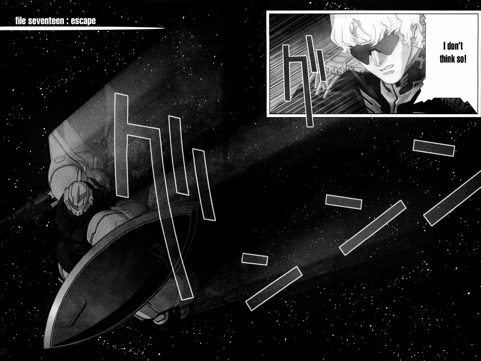 Kidou Senshi Gundam: C.D.A. Wakaki Suisei no Shouzou Chapter 17.2 page 2 - Chapter 17 v2 : file seventeen - escape