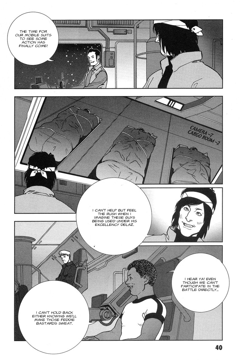 Kidou Senshi Gundam: C.D.A. Wakaki Suisei no Shouzou Chapter 46.2 page 3 - Chapter 46 v2 : file forty six - smuggling