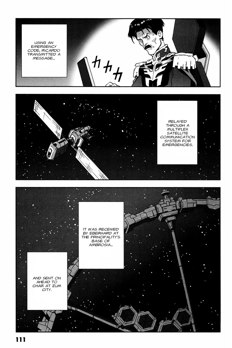 Kidou Senshi Gundam: C.D.A. Wakaki Suisei no Shouzou Chapter 53 page 11 - Chapter 53 : file fifty three - message