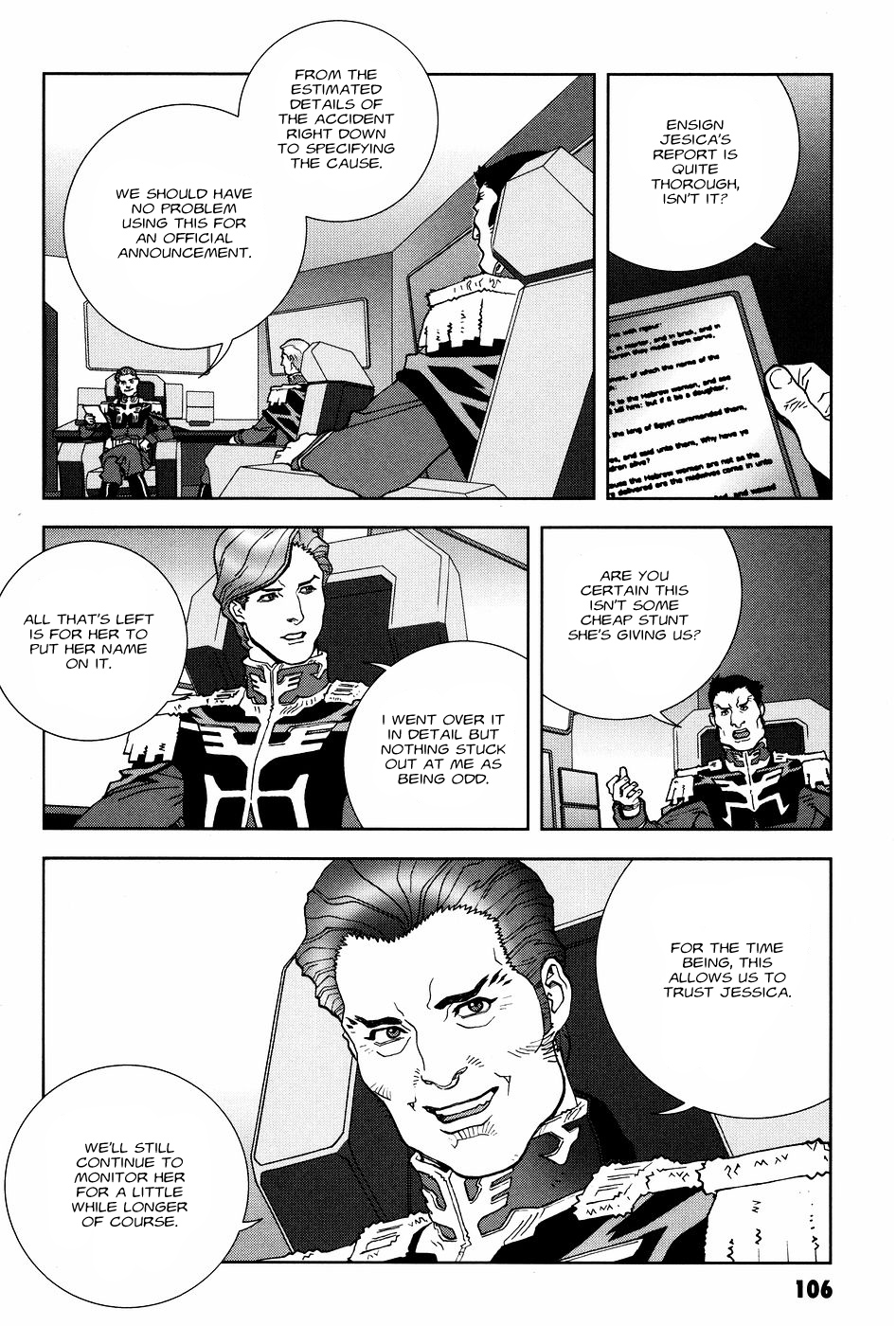 Kidou Senshi Gundam: C.D.A. Wakaki Suisei no Shouzou Chapter 53 page 6 - Chapter 53 : file fifty three - message