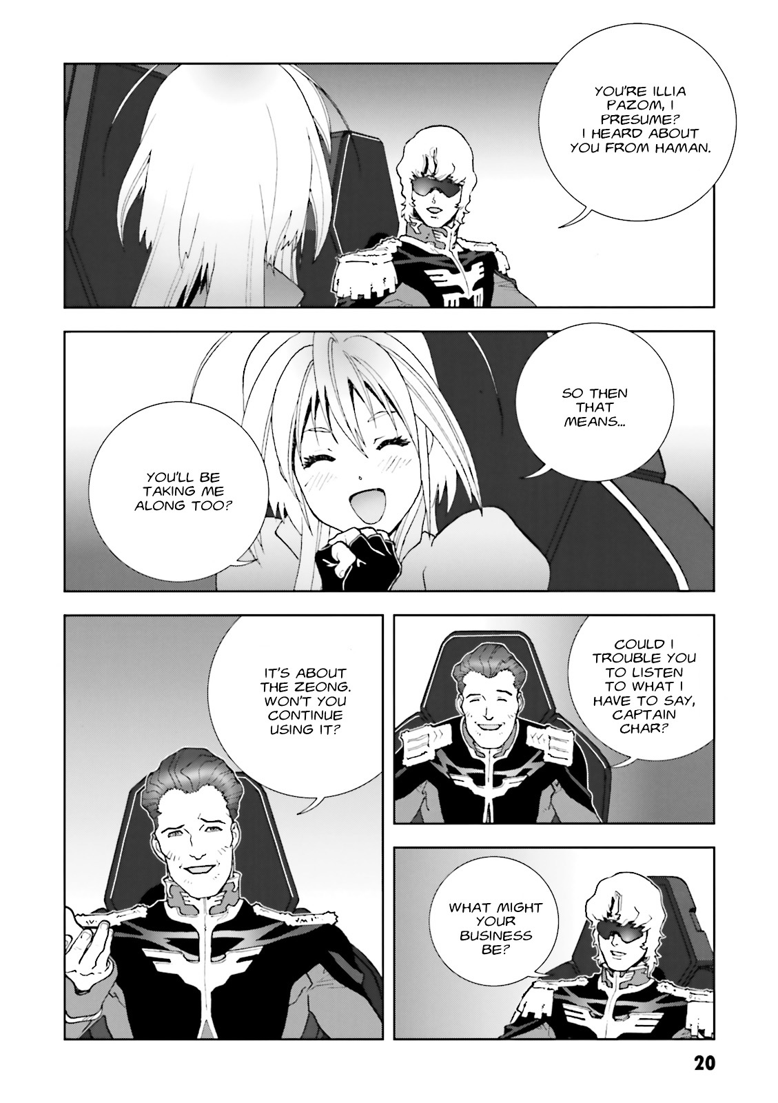 Kidou Senshi Gundam: C.D.A. Wakaki Suisei no Shouzou Chapter 55 page 20 - Chapter 55 : file fifty five - simulation