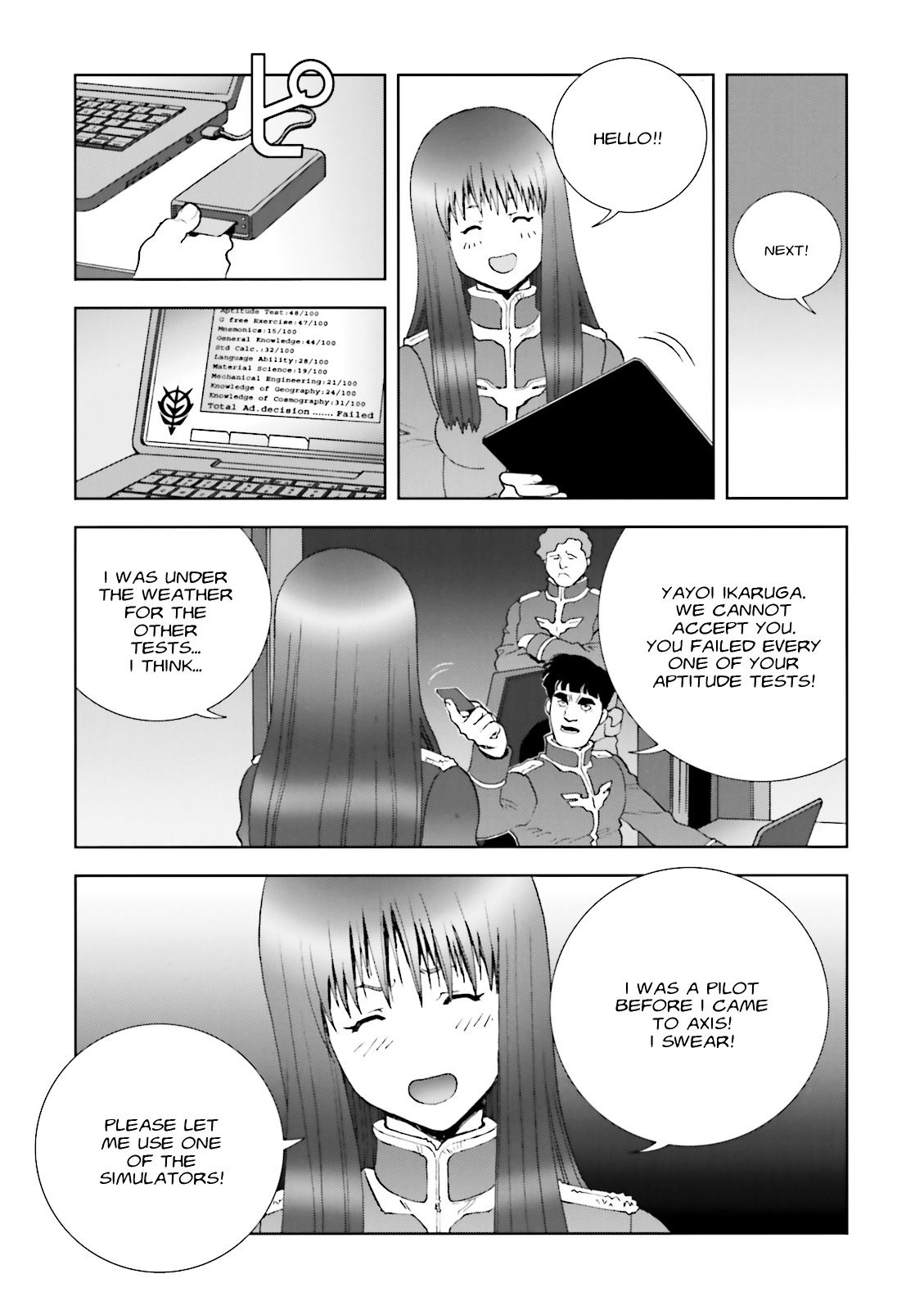 Kidou Senshi Gundam: C.D.A. Wakaki Suisei no Shouzou Chapter 55 page 25 - Chapter 55 : file fifty five - simulation