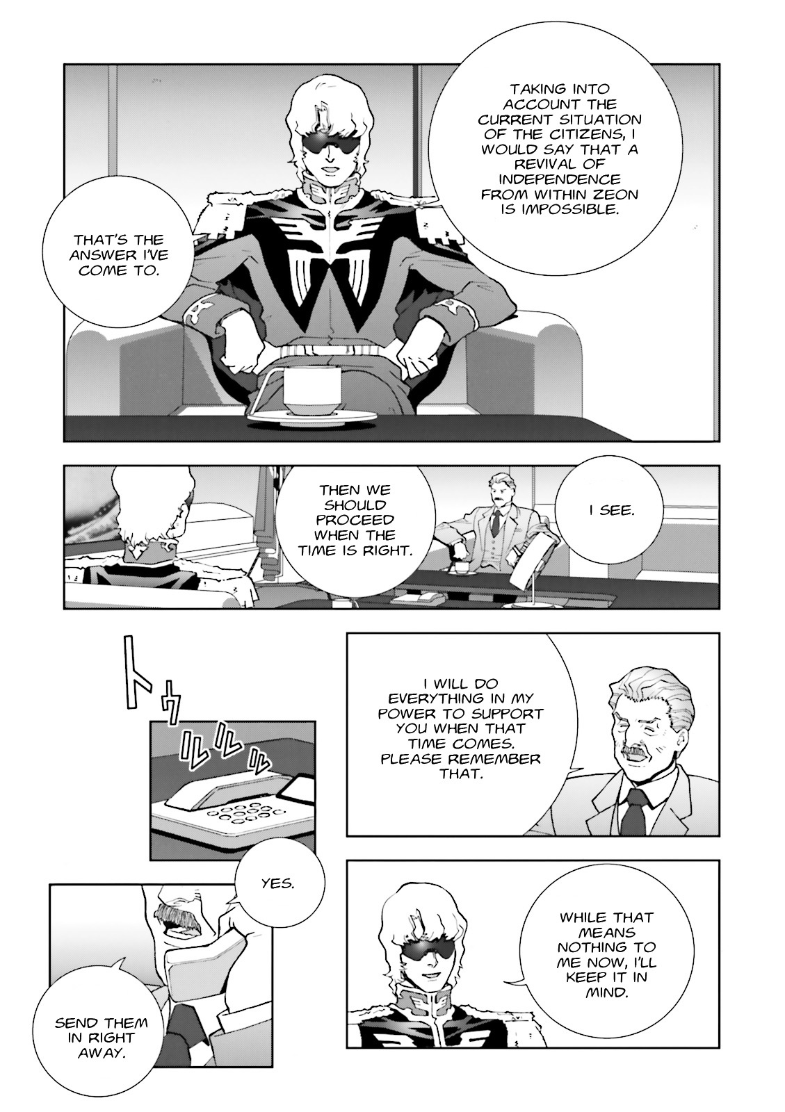Kidou Senshi Gundam: C.D.A. Wakaki Suisei no Shouzou Chapter 56 page 19 - Chapter 56 : file fifty six - zebra zone