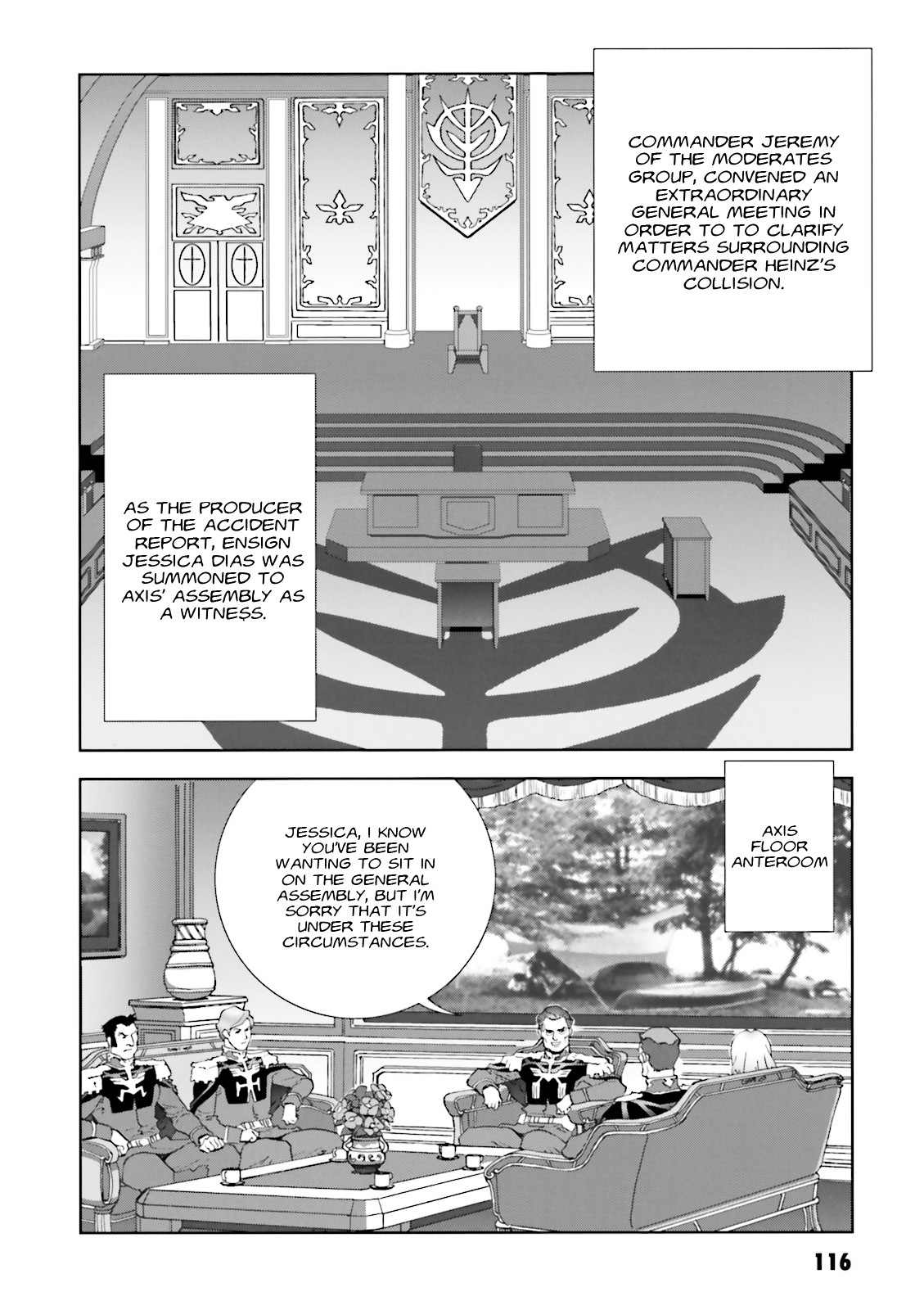 Kidou Senshi Gundam: C.D.A. Wakaki Suisei no Shouzou Chapter 58 page 14 - Chapter 58 : file fifty eight - accusation