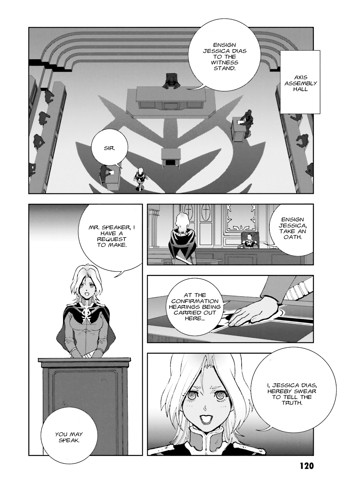 Kidou Senshi Gundam: C.D.A. Wakaki Suisei no Shouzou Chapter 58 page 18 - Chapter 58 : file fifty eight - accusation