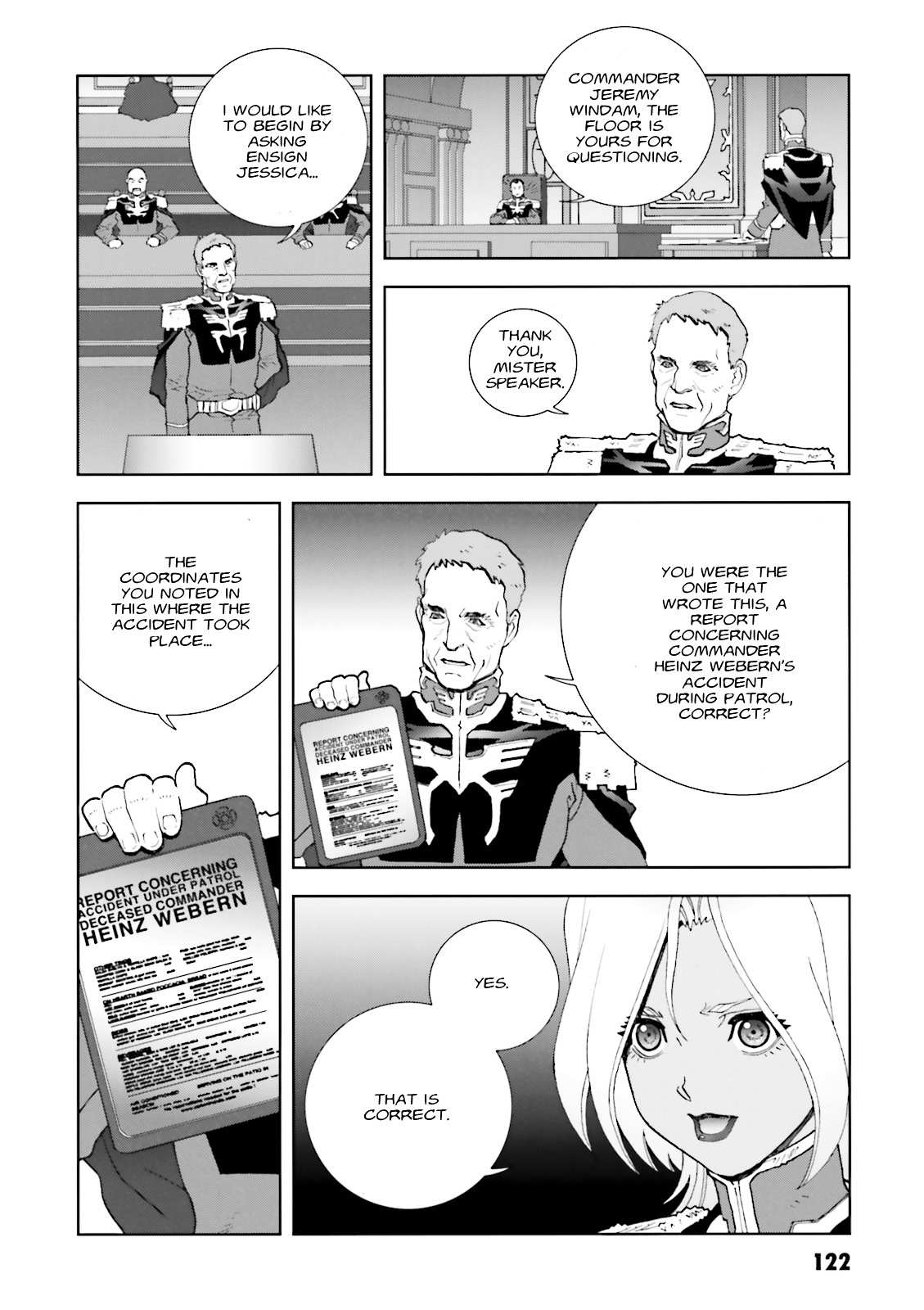 Kidou Senshi Gundam: C.D.A. Wakaki Suisei no Shouzou Chapter 58 page 20 - Chapter 58 : file fifty eight - accusation