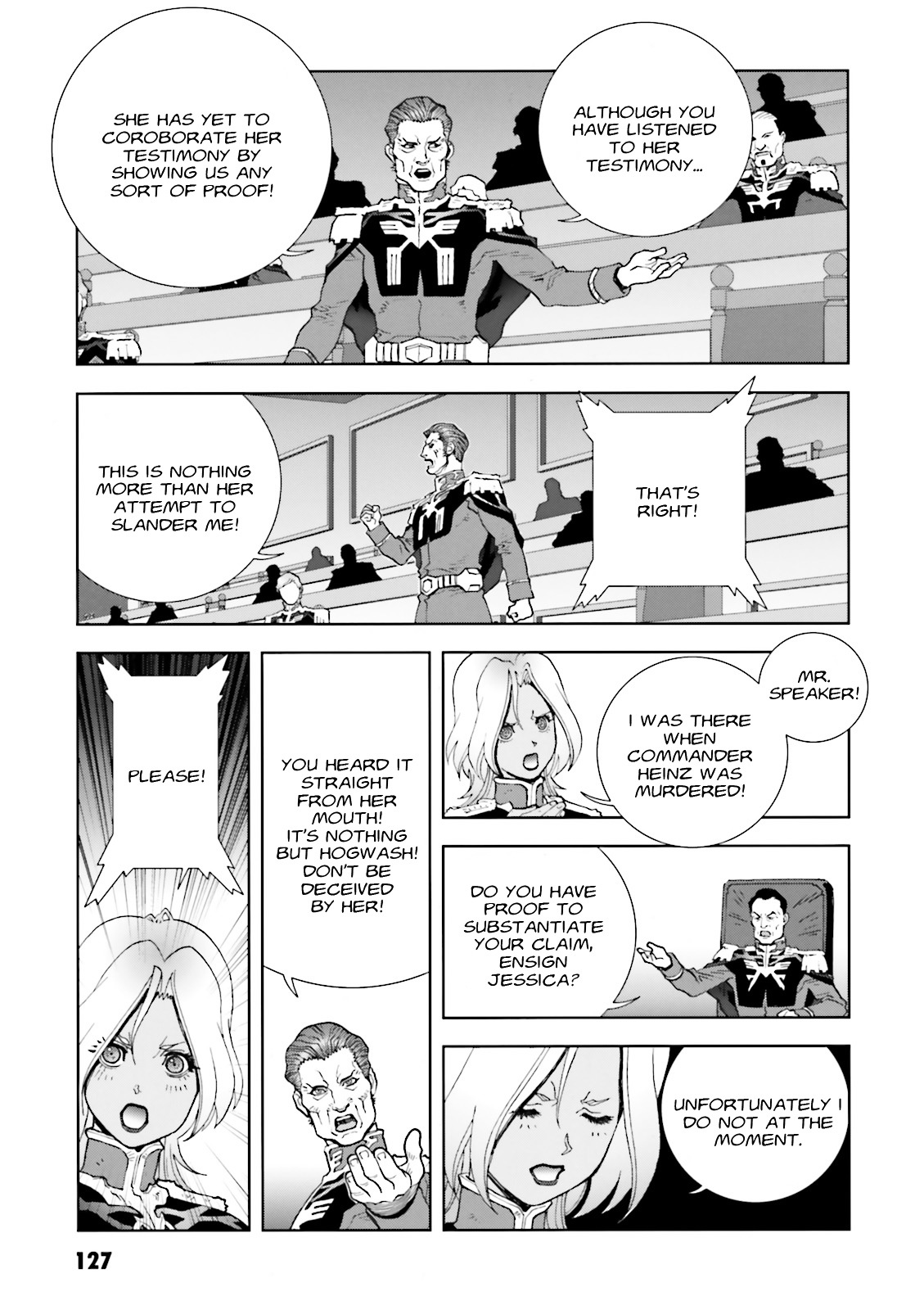 Kidou Senshi Gundam: C.D.A. Wakaki Suisei no Shouzou Chapter 58 page 25 - Chapter 58 : file fifty eight - accusation