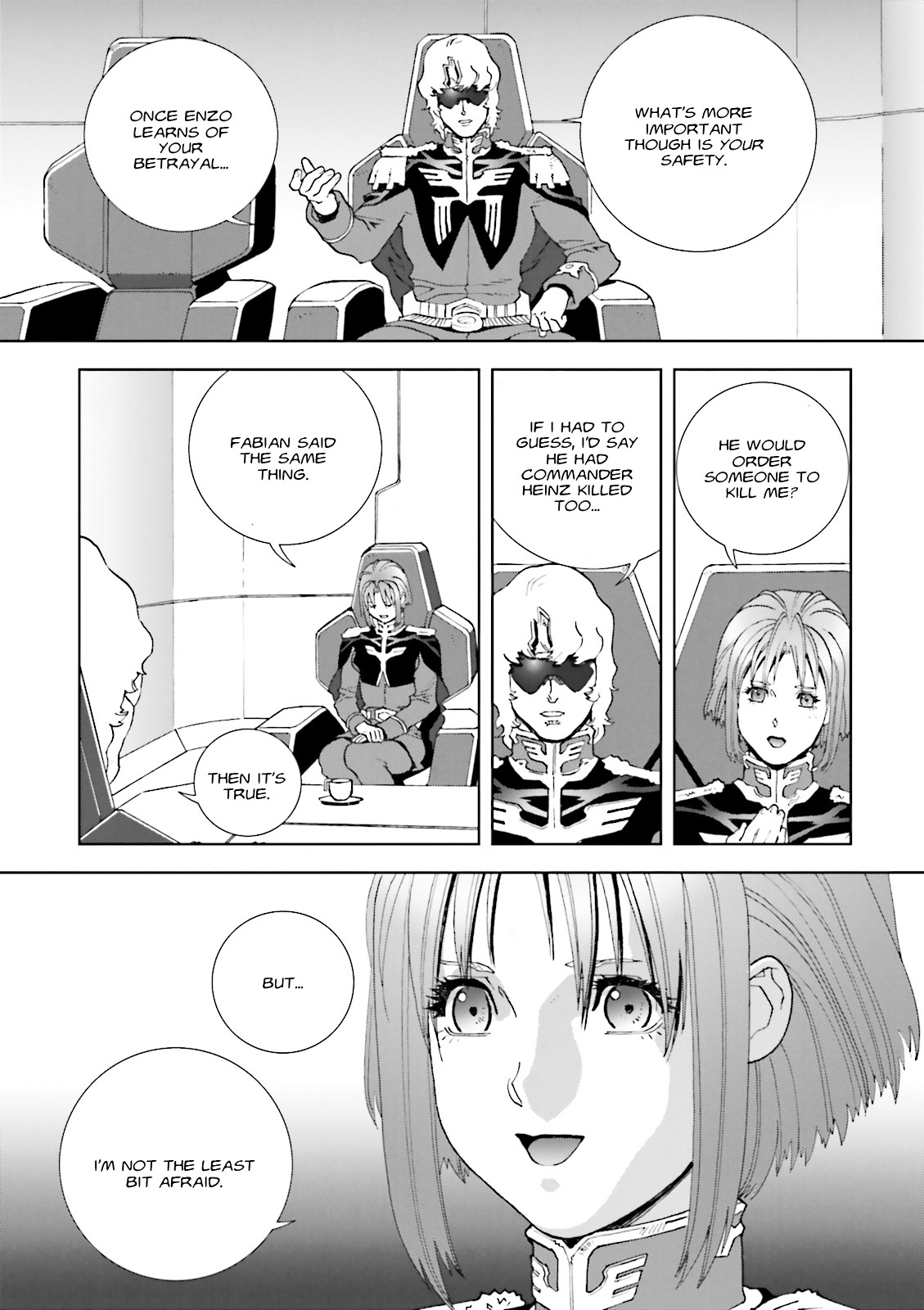 Kidou Senshi Gundam: C.D.A. Wakaki Suisei no Shouzou Chapter 58 page 33 - Chapter 58 : file fifty eight - accusation