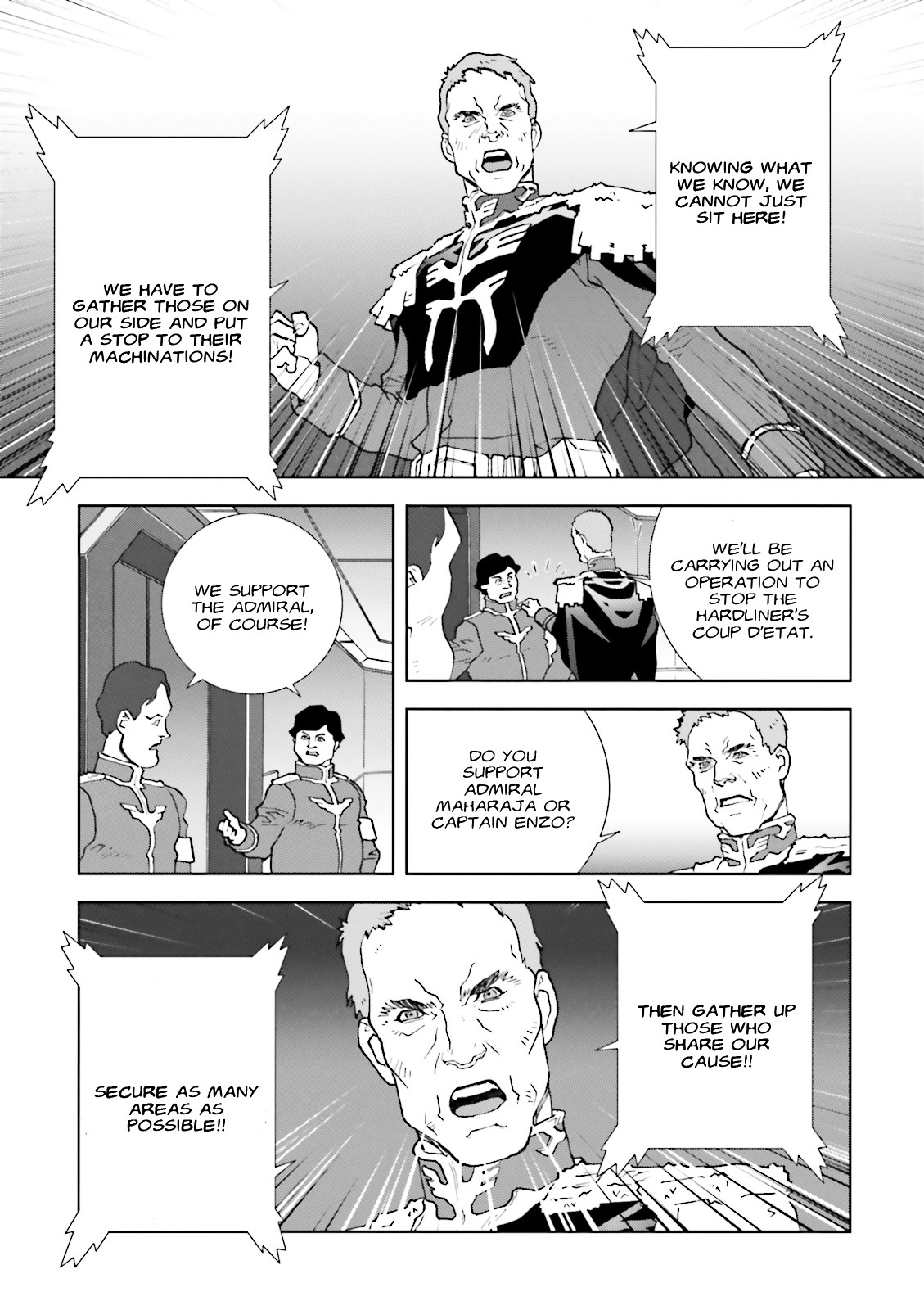 Kidou Senshi Gundam: C.D.A. Wakaki Suisei no Shouzou Chapter 59 page 21 - Chapter 59 : file fifty nine - coup d'état