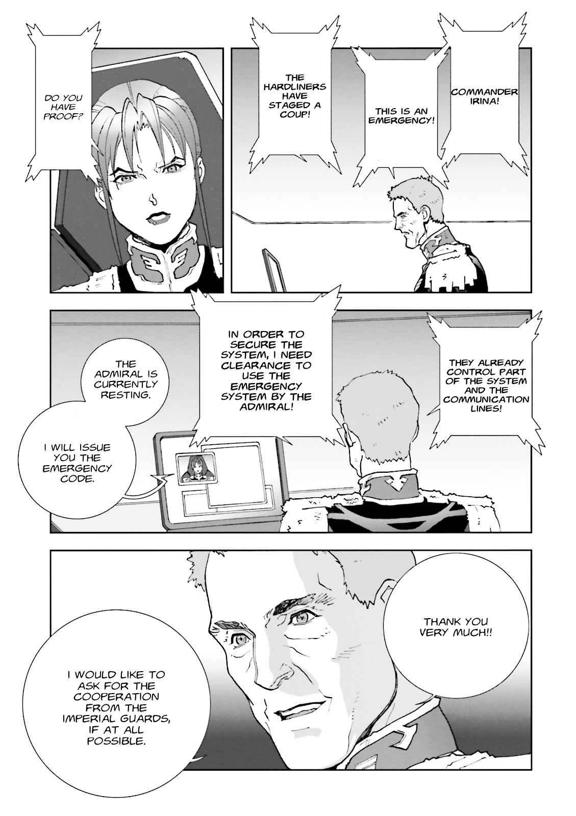 Kidou Senshi Gundam: C.D.A. Wakaki Suisei no Shouzou Chapter 59 page 23 - Chapter 59 : file fifty nine - coup d'état