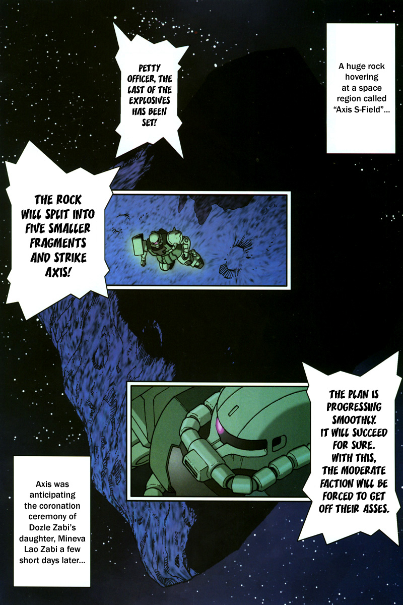 Kidou Senshi Gundam: C.D.A. Wakaki Suisei no Shouzou Chapter 6.2 page 1 - Chapter 6 v2 : file six - raid
