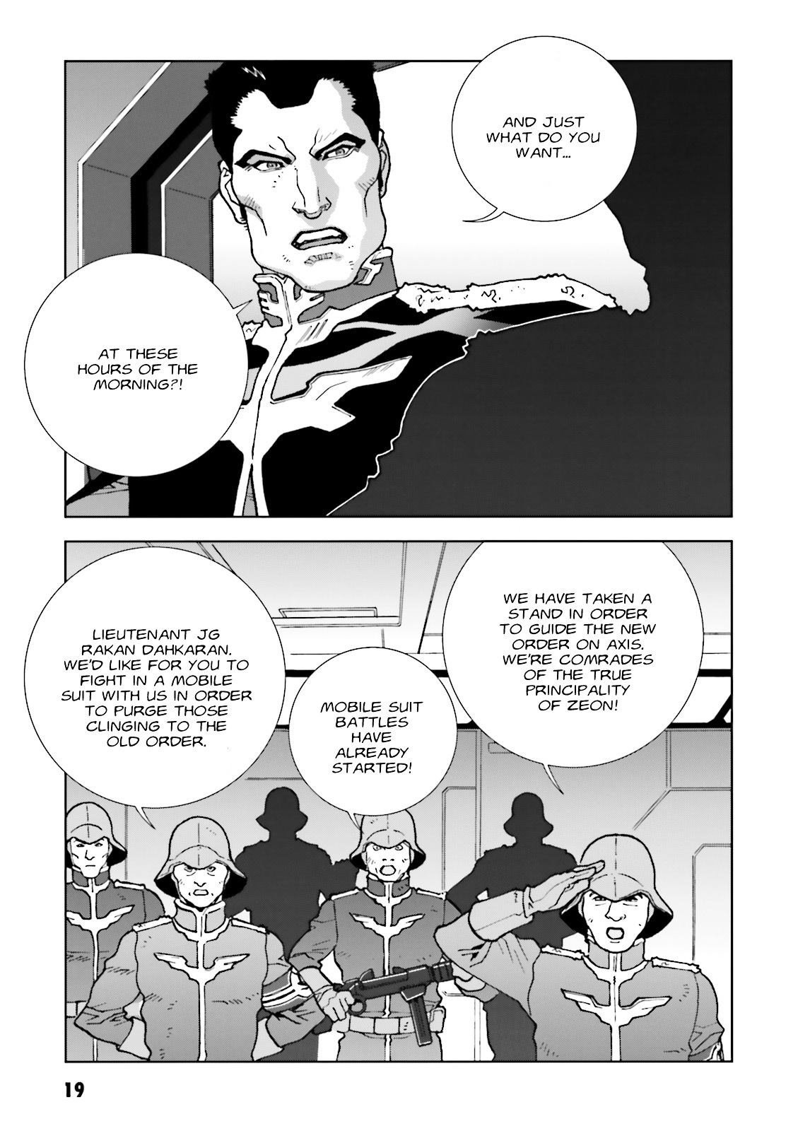 Kidou Senshi Gundam: C.D.A. Wakaki Suisei no Shouzou Chapter 60 page 19 - Chapter 60 : File Sixty - Return