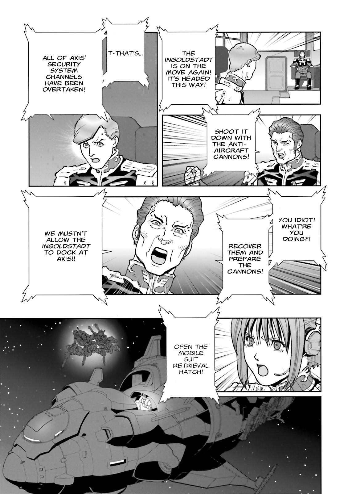 Kidou Senshi Gundam: C.D.A. Wakaki Suisei no Shouzou Chapter 61 page 19 - Chapter 61 : File Sixty one - Tusche Schwarz