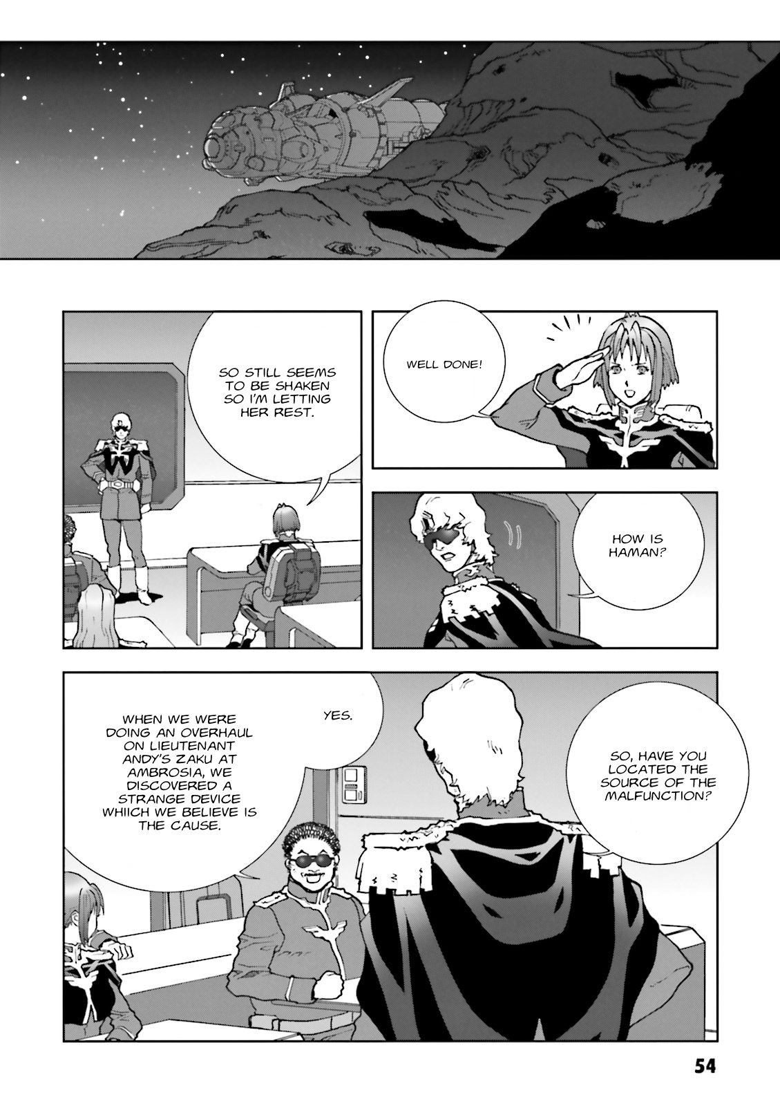 Kidou Senshi Gundam: C.D.A. Wakaki Suisei no Shouzou Chapter 61 page 22 - Chapter 61 : File Sixty one - Tusche Schwarz