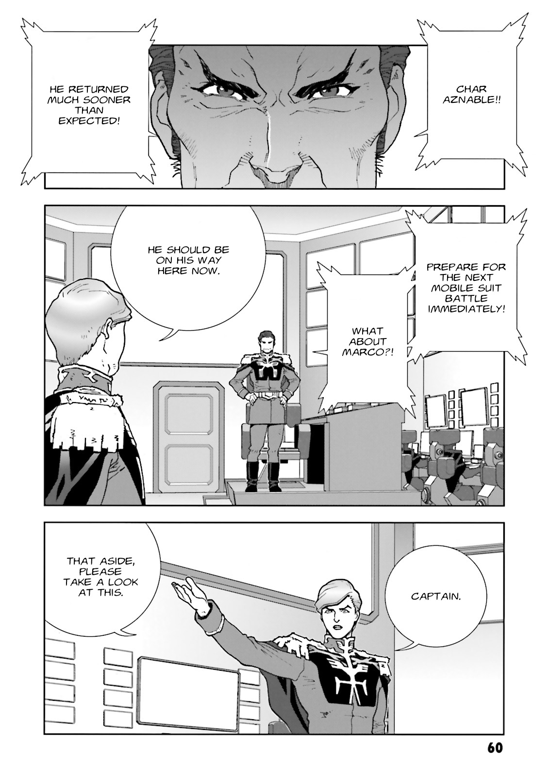 Kidou Senshi Gundam: C.D.A. Wakaki Suisei no Shouzou Chapter 61 page 28 - Chapter 61 : File Sixty one - Tusche Schwarz