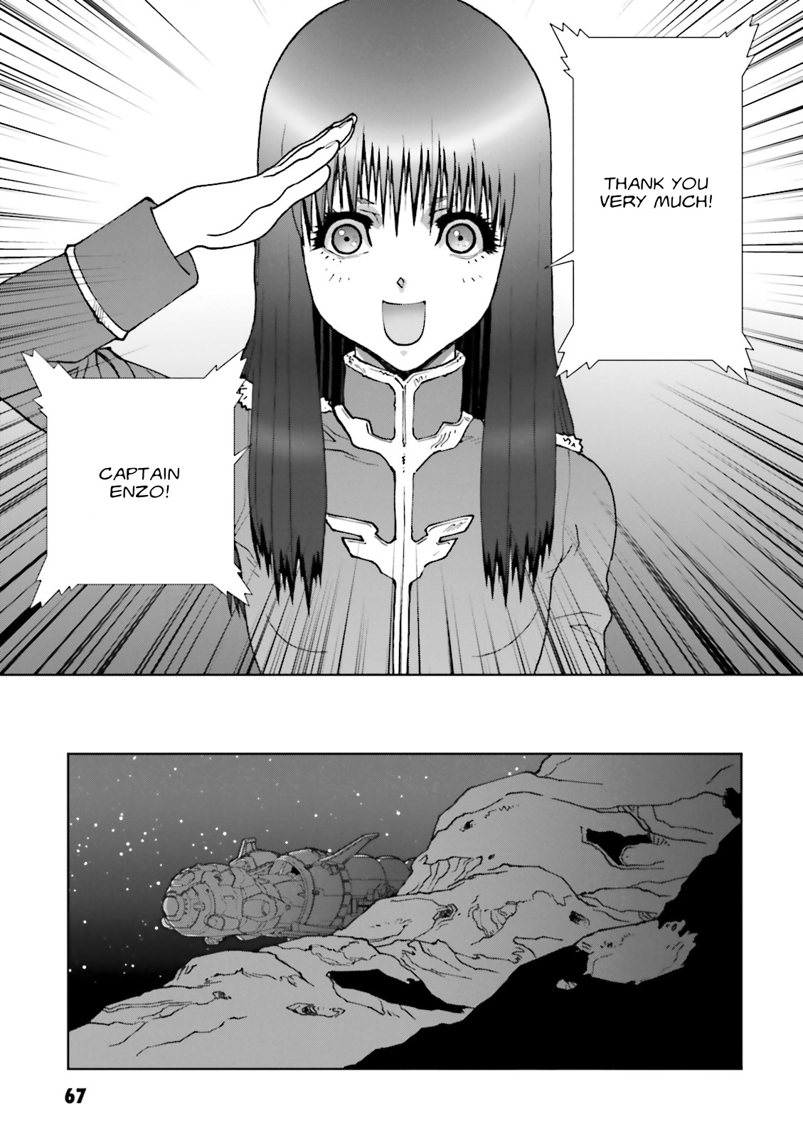 Kidou Senshi Gundam: C.D.A. Wakaki Suisei no Shouzou Chapter 61 page 35 - Chapter 61 : File Sixty one - Tusche Schwarz