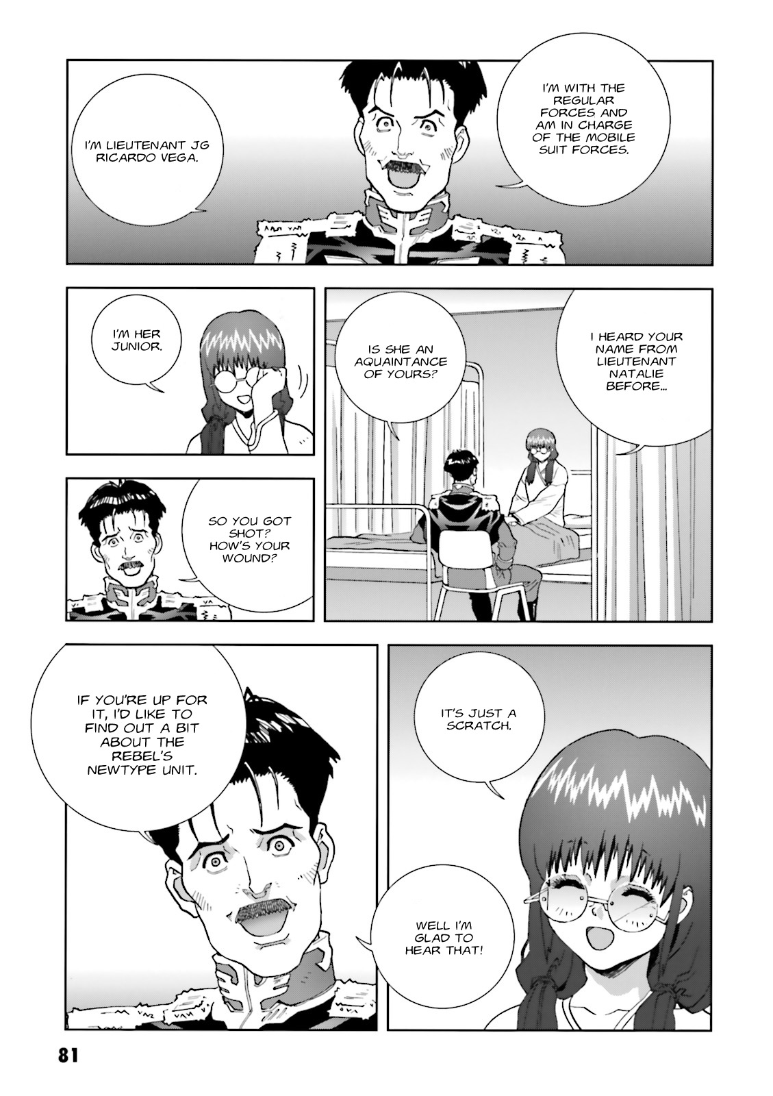 Kidou Senshi Gundam: C.D.A. Wakaki Suisei no Shouzou Chapter 62 page 13 - Chapter 62 : File Sixty Two - Previous Night