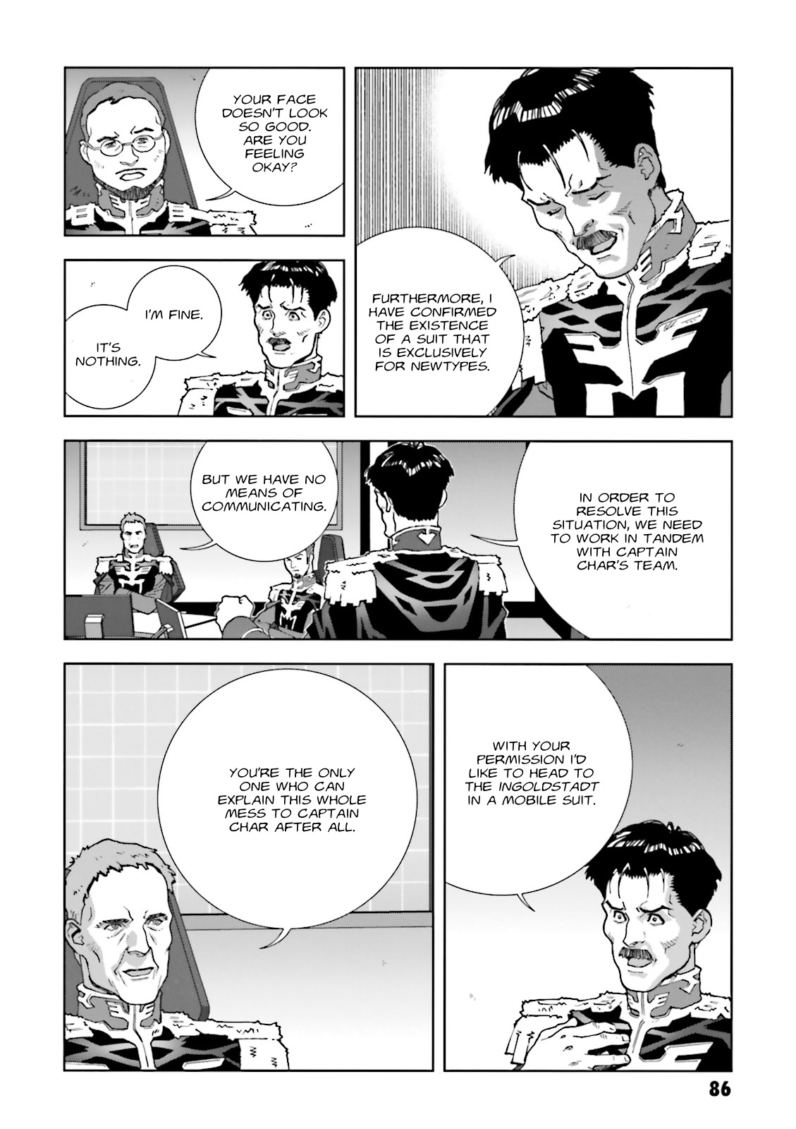 Kidou Senshi Gundam: C.D.A. Wakaki Suisei no Shouzou Chapter 62 page 18 - Chapter 62 : File Sixty Two - Previous Night