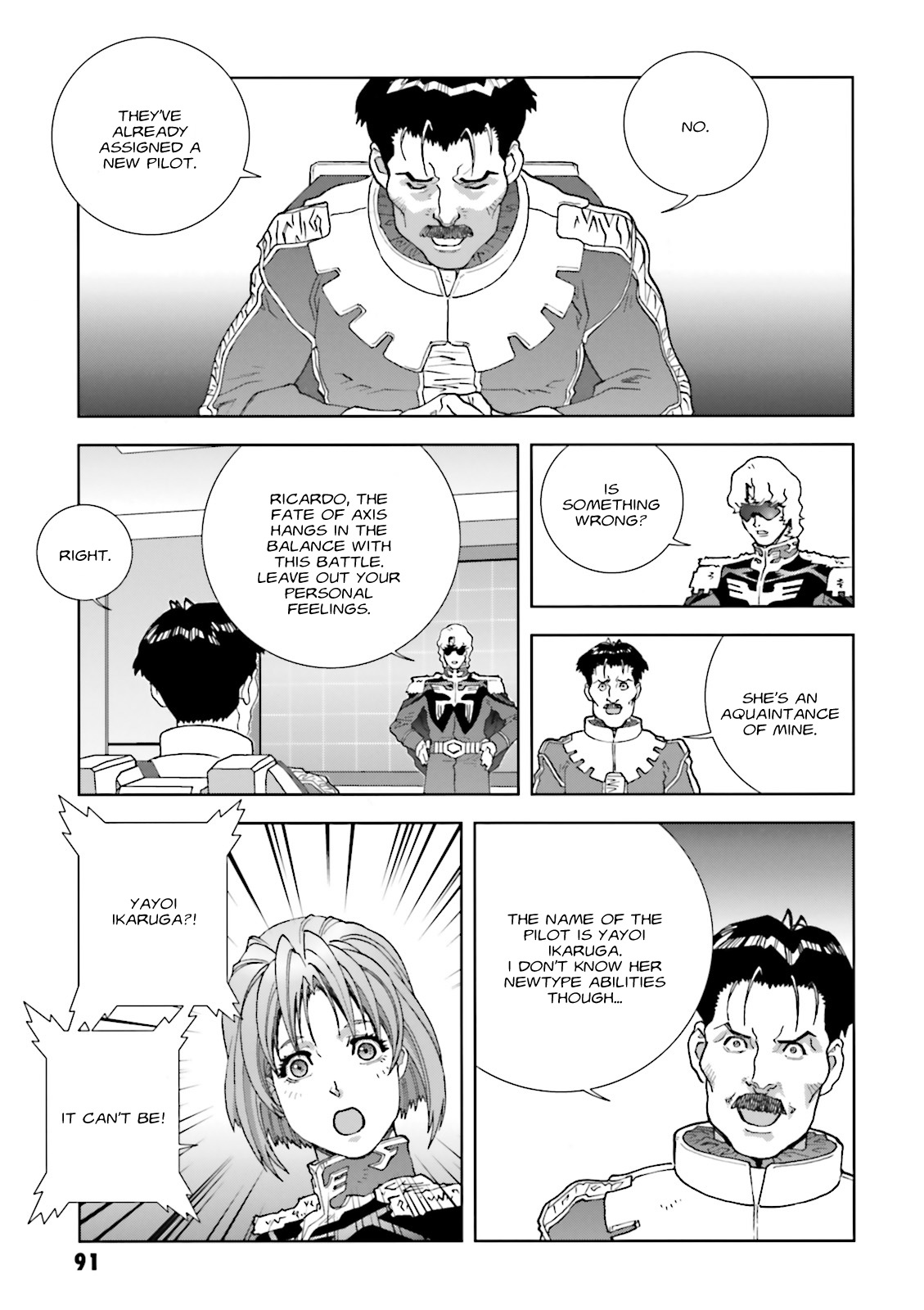 Kidou Senshi Gundam: C.D.A. Wakaki Suisei no Shouzou Chapter 62 page 23 - Chapter 62 : File Sixty Two - Previous Night