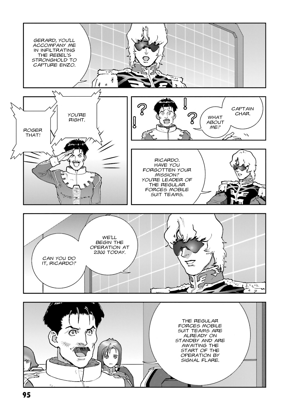 Kidou Senshi Gundam: C.D.A. Wakaki Suisei no Shouzou Chapter 62 page 27 - Chapter 62 : File Sixty Two - Previous Night