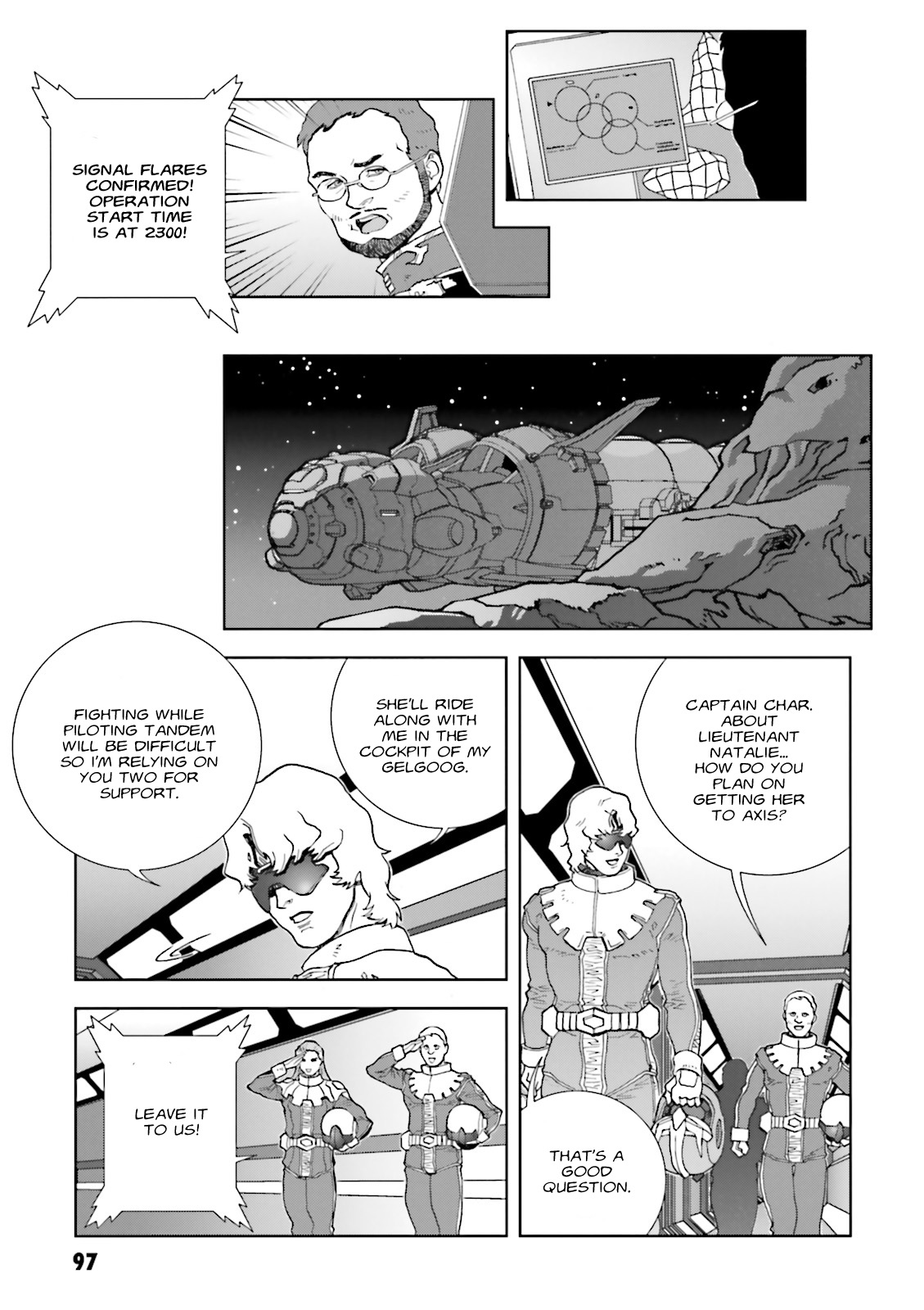 Kidou Senshi Gundam: C.D.A. Wakaki Suisei no Shouzou Chapter 62 page 29 - Chapter 62 : File Sixty Two - Previous Night