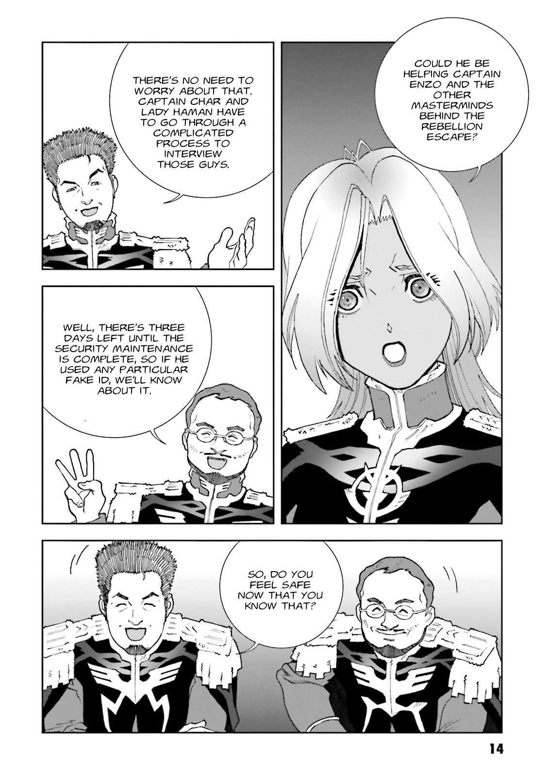 Kidou Senshi Gundam: C.D.A. Wakaki Suisei no Shouzou Chapter 65 page 14 - Chapter 65 : File Sixty Five - Reborn