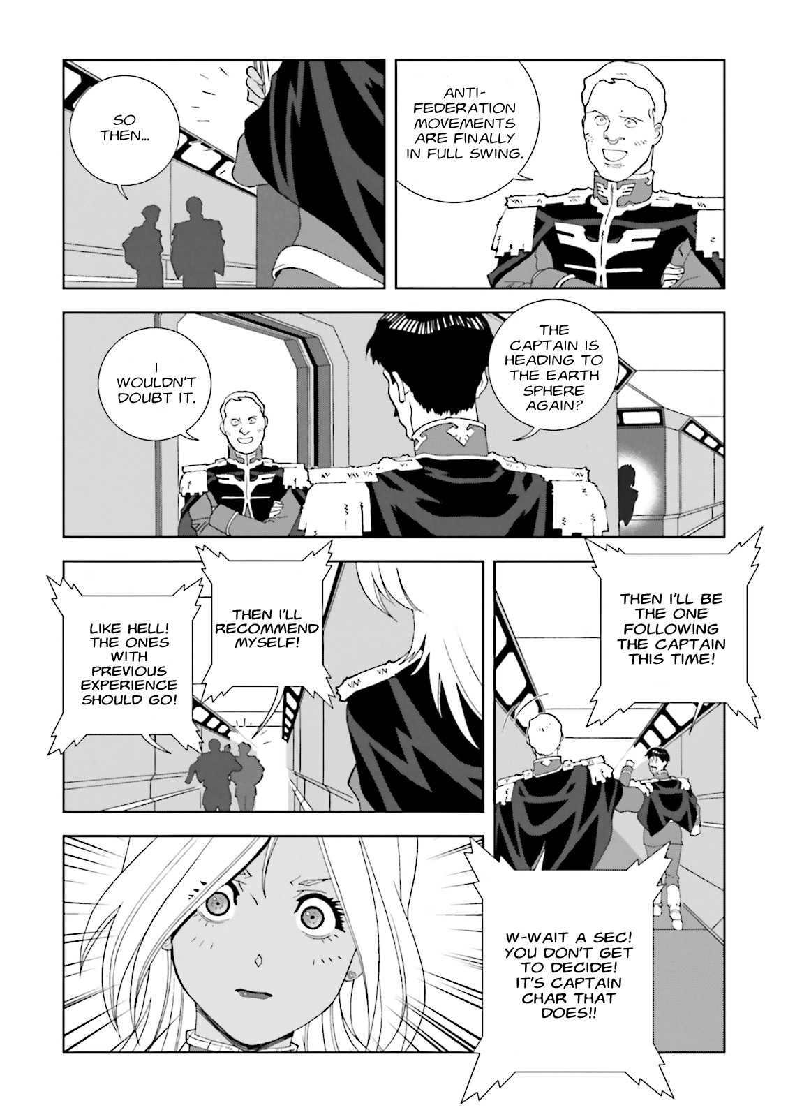 Kidou Senshi Gundam: C.D.A. Wakaki Suisei no Shouzou Chapter 66 page 12 - Chapter 66 : File Sixty Six - Seperation