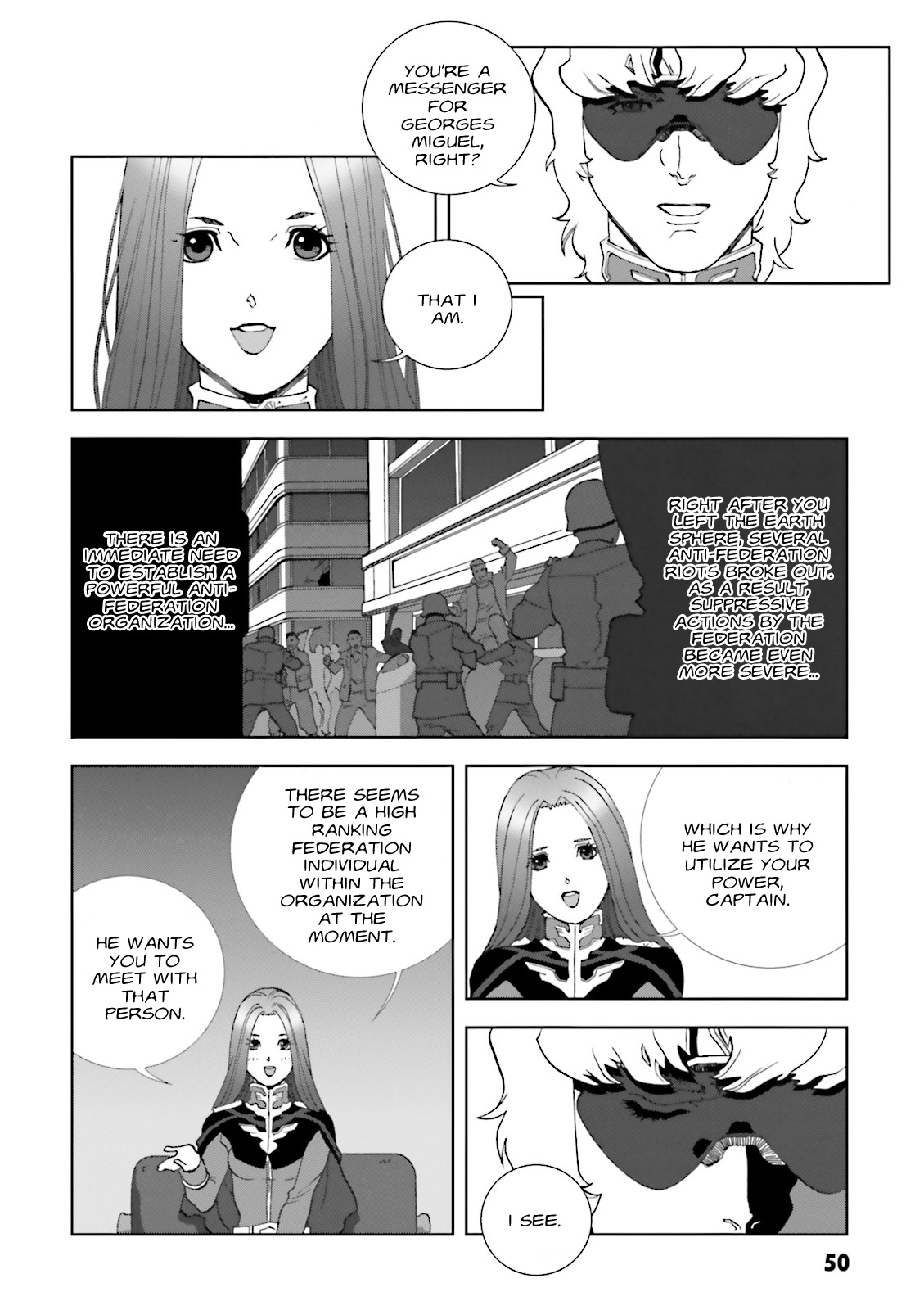 Kidou Senshi Gundam: C.D.A. Wakaki Suisei no Shouzou Chapter 66 page 14 - Chapter 66 : File Sixty Six - Seperation