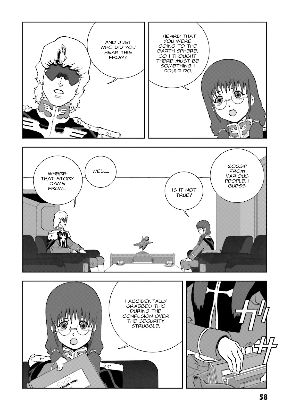 Kidou Senshi Gundam: C.D.A. Wakaki Suisei no Shouzou Chapter 66 page 22 - Chapter 66 : File Sixty Six - Seperation