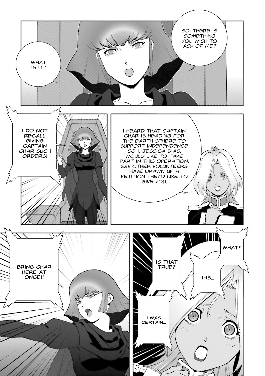 Kidou Senshi Gundam: C.D.A. Wakaki Suisei no Shouzou Chapter 66 page 27 - Chapter 66 : File Sixty Six - Seperation
