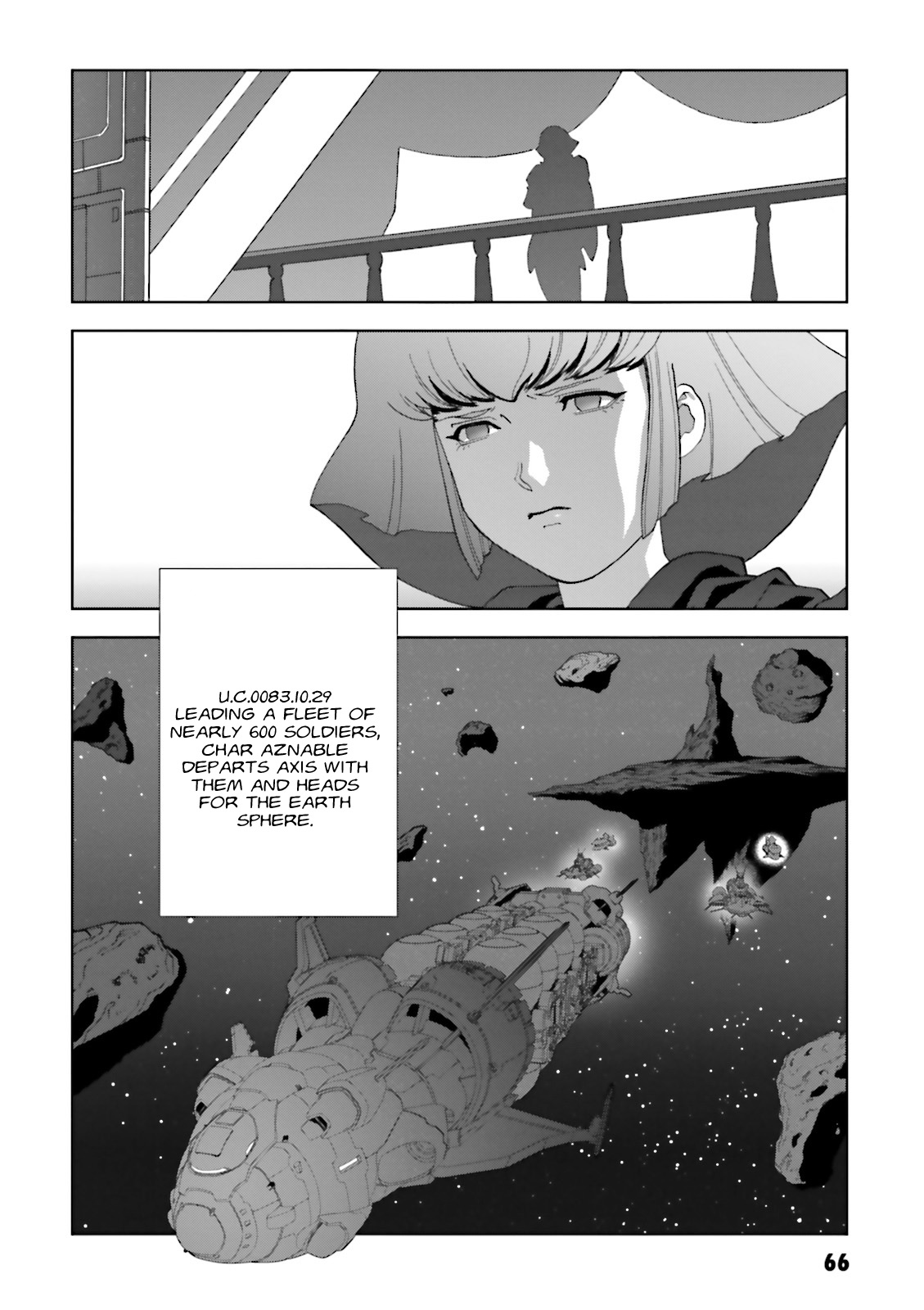 Kidou Senshi Gundam: C.D.A. Wakaki Suisei no Shouzou Chapter 66 page 30 - Chapter 66 : File Sixty Six - Seperation
