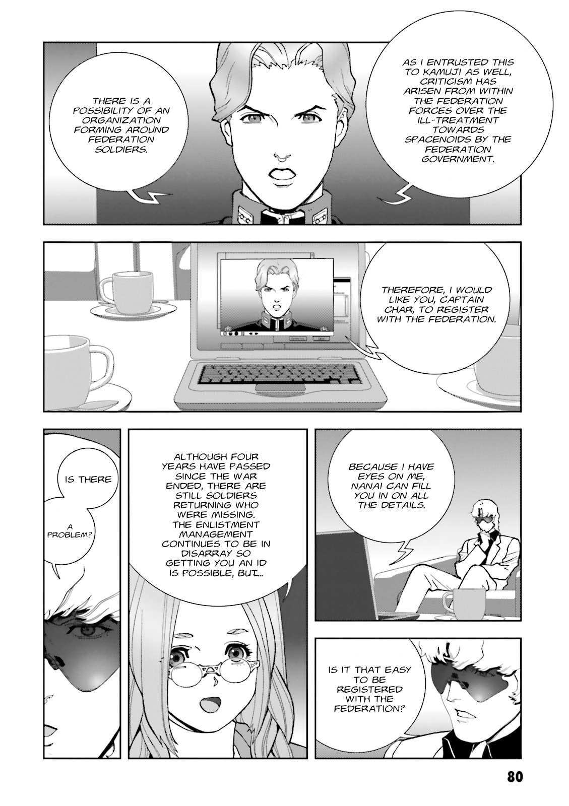 Kidou Senshi Gundam: C.D.A. Wakaki Suisei no Shouzou Chapter 67 page 14 - Chapter 67 : File Sixty Seven - Identification