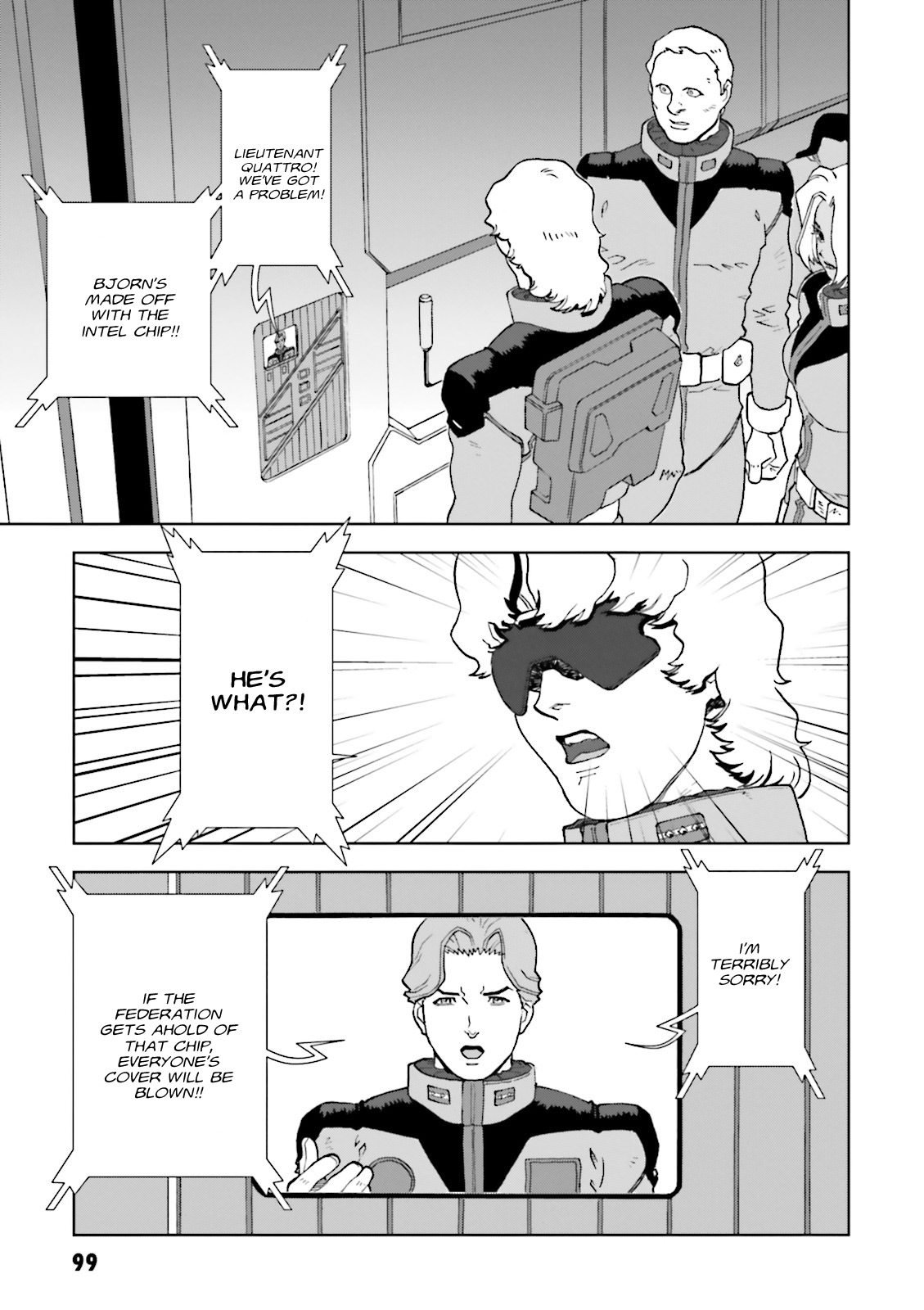 Kidou Senshi Gundam: C.D.A. Wakaki Suisei no Shouzou Chapter 68 page 3 - Chapter 68 : File Sixty Eight - Sacrifice
