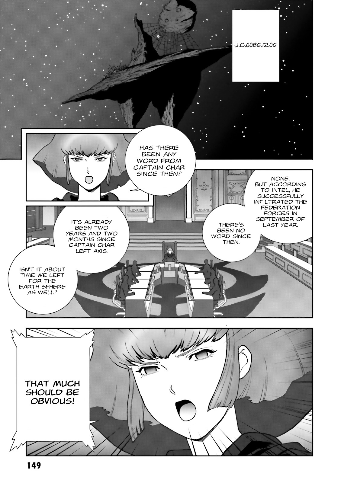 Kidou Senshi Gundam: C.D.A. Wakaki Suisei no Shouzou Chapter 69 page 11 - Chapter 69 : File Sixty Nine - Organize
