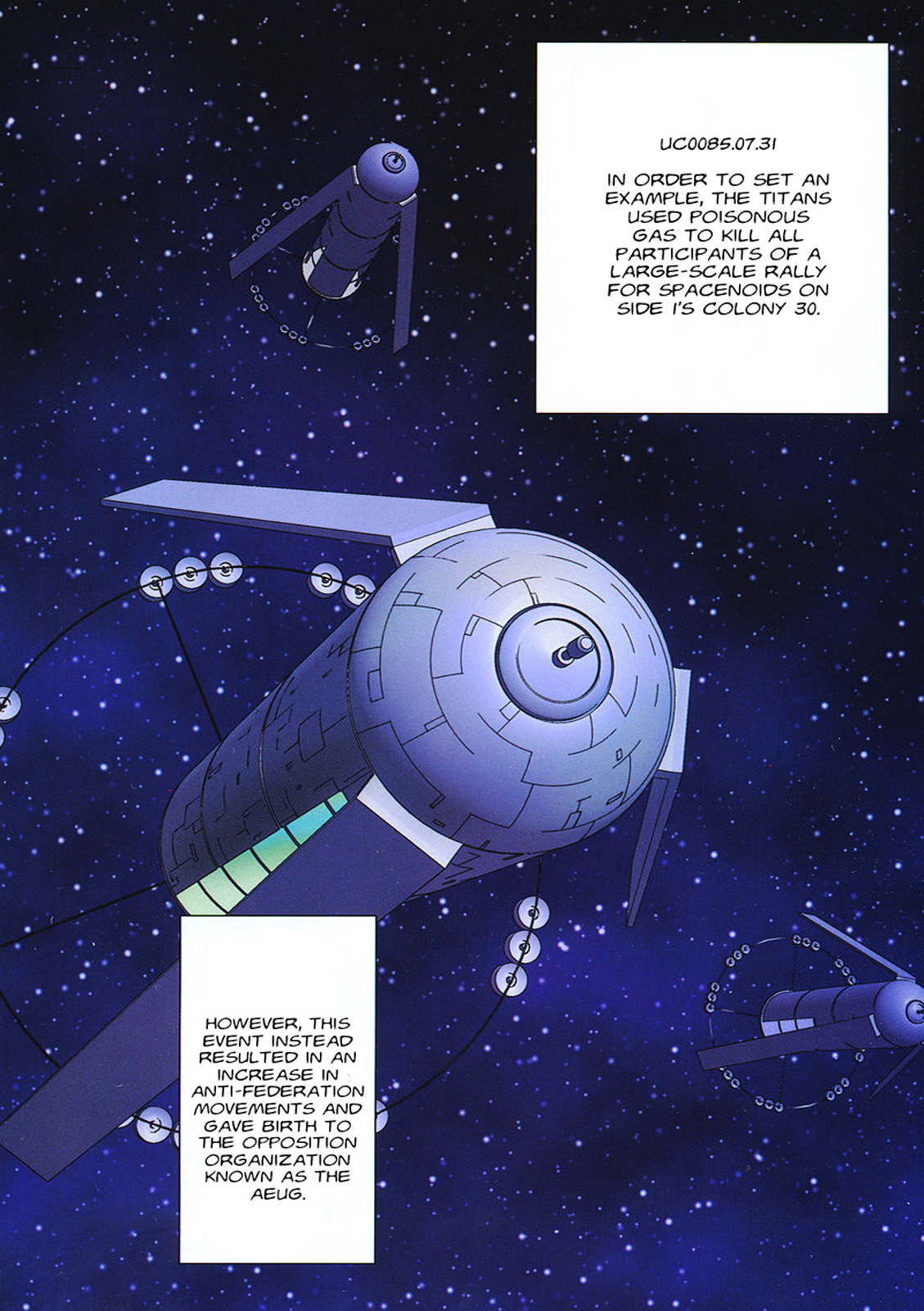 Kidou Senshi Gundam: C.D.A. Wakaki Suisei no Shouzou Chapter 69 page 2 - Chapter 69 : File Sixty Nine - Organize