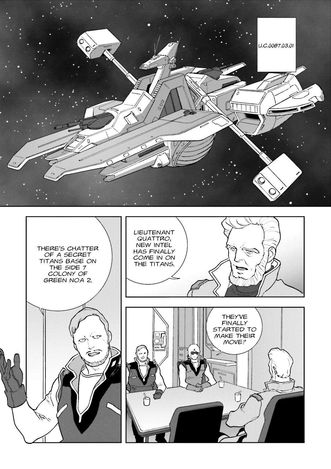 Kidou Senshi Gundam: C.D.A. Wakaki Suisei no Shouzou Chapter 69 page 21 - Chapter 69 : File Sixty Nine - Organize