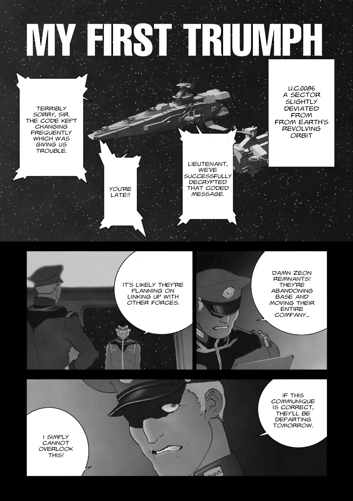 Kidou Senshi Gundam: C.D.A. Wakaki Suisei no Shouzou Chapter 69 page 46 - Chapter 69 : File Sixty Nine - Organize