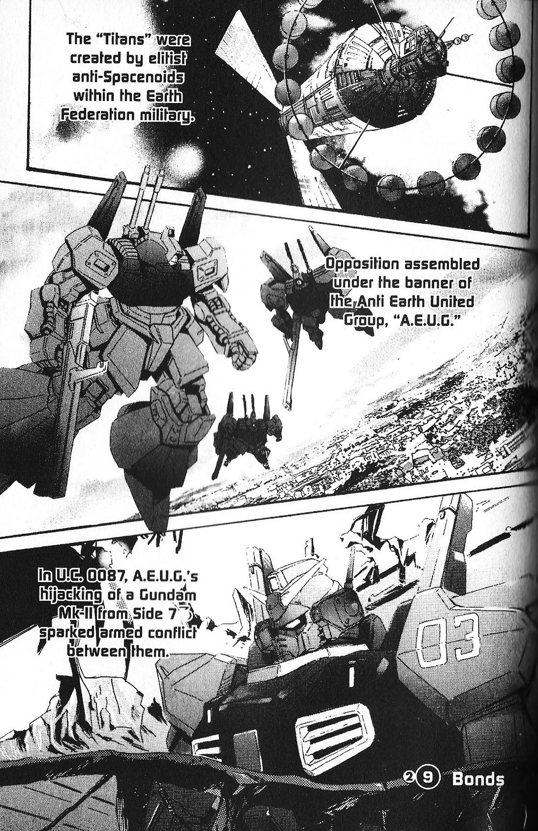 Kidou Senshi Gundam: Ecole du Ciel Chapter 31 page 1 - Chapter 31: Bonds