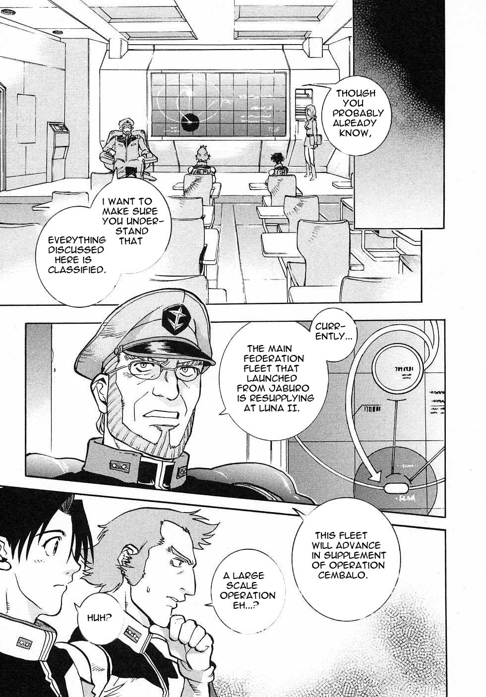Kidou Senshi Gundam Gaiden - Sora, Senku no Hate ni... Chapter 1.2 page 21 - Chapter 1 v2 : OPERATION 1 - First Battle