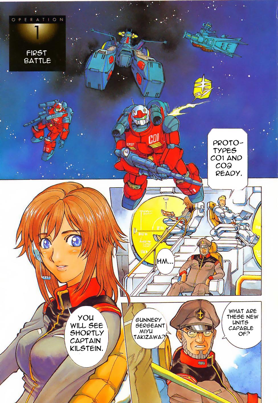 Kidou Senshi Gundam Gaiden - Sora, Senku no Hate ni... Chapter 1.2 page 3 - Chapter 1 v2 : OPERATION 1 - First Battle